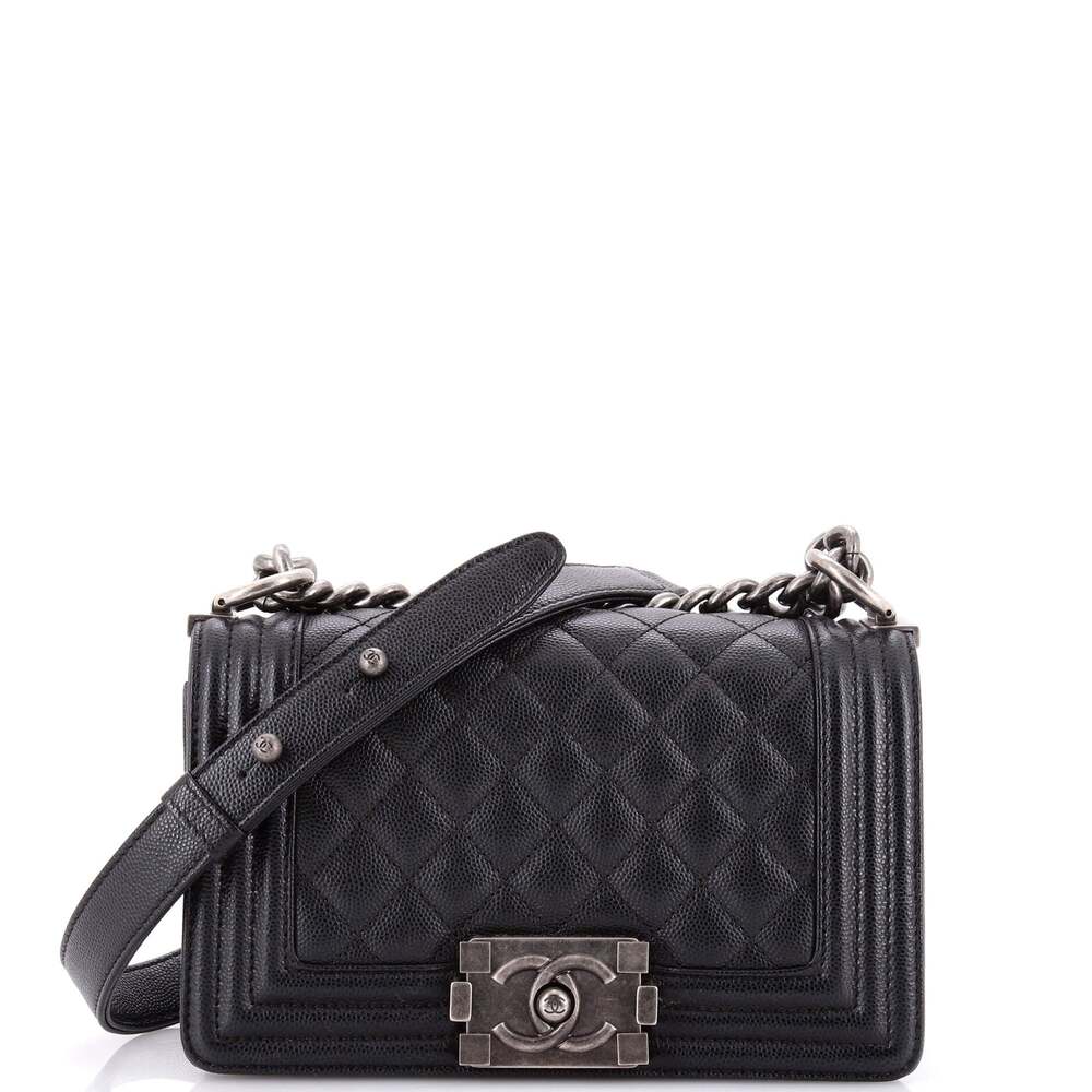 Chanel Boy Flap Bag Quilted Caviar #290742C47B